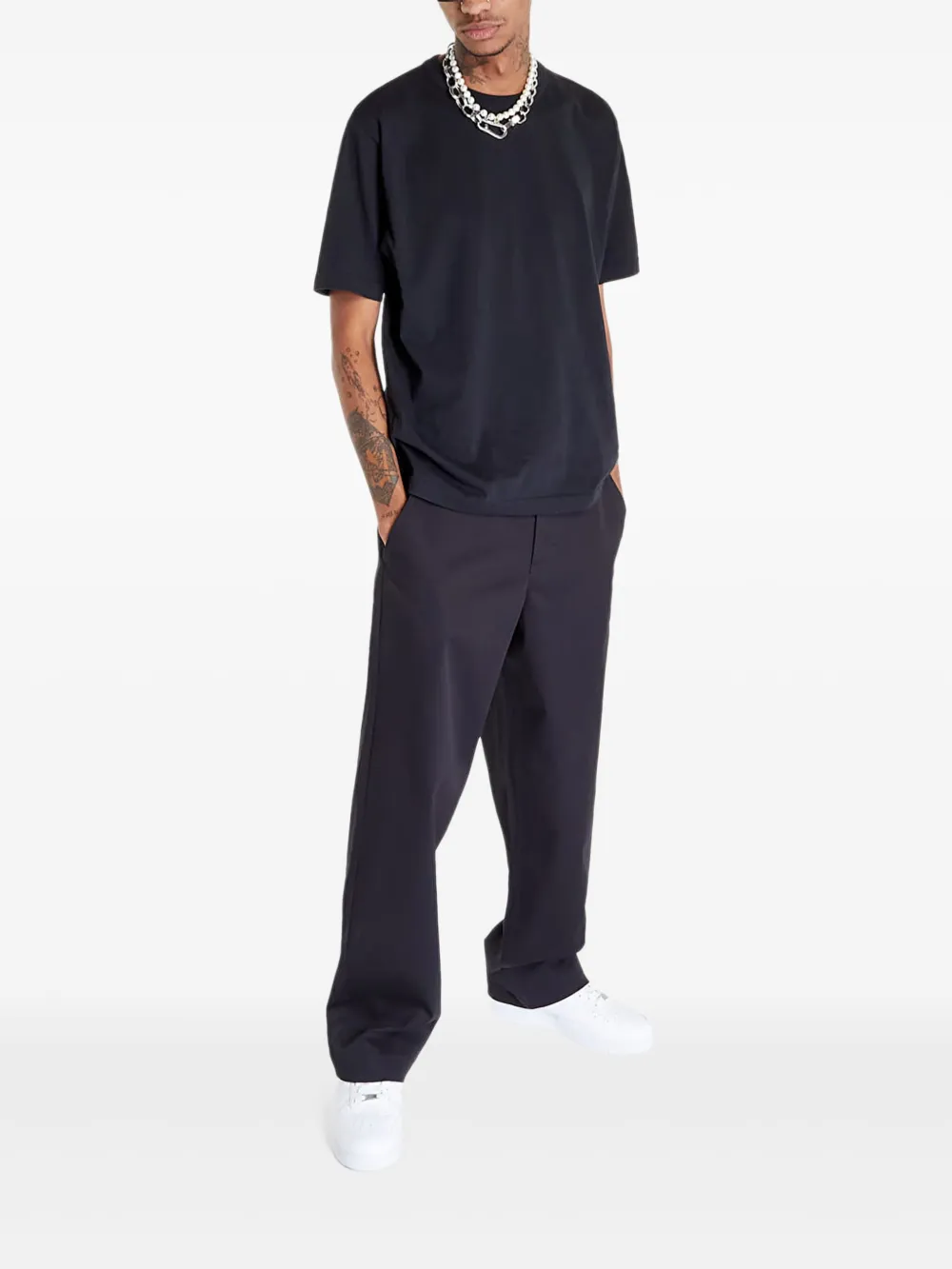Nike unlined cotton chino trousers Zwart