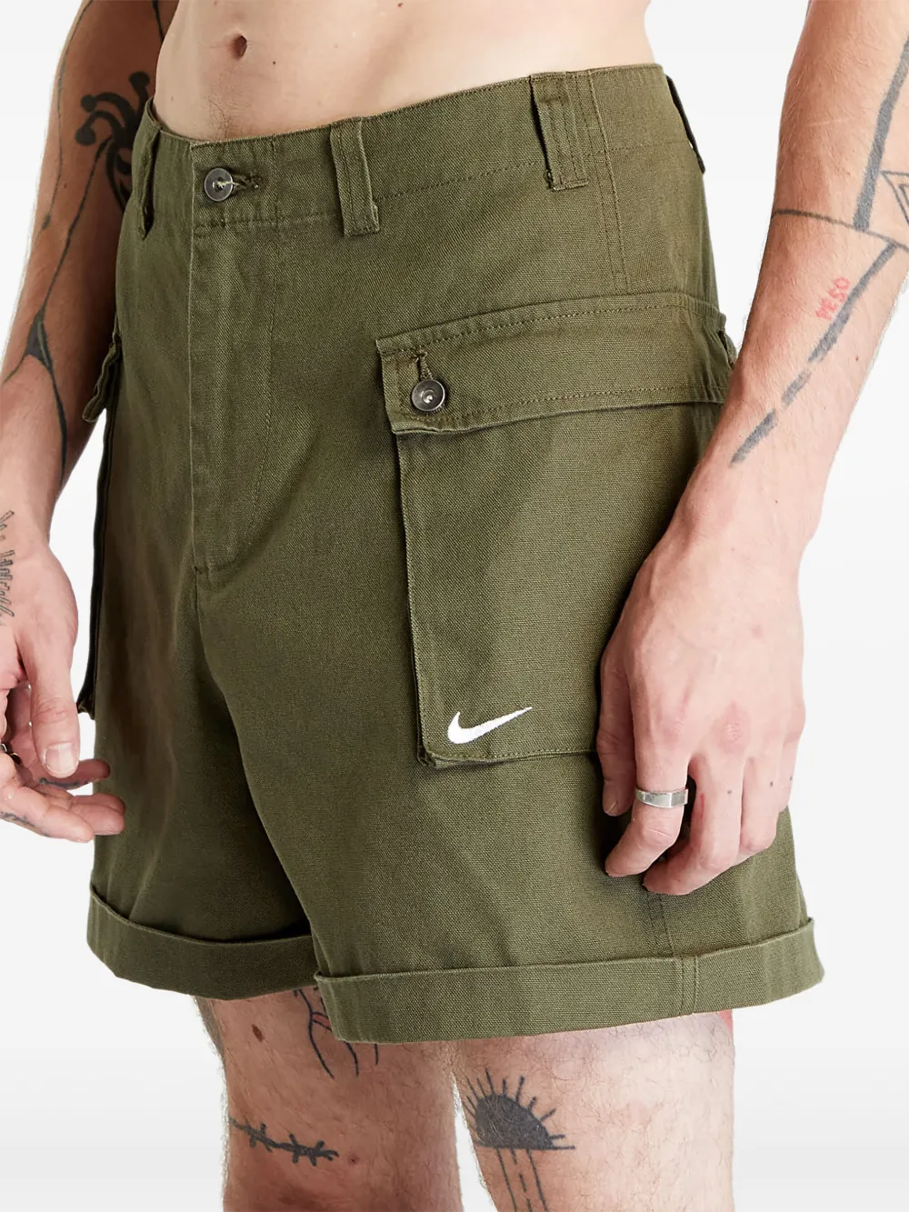 Nike Life Men's Woven cargo shorts Groen