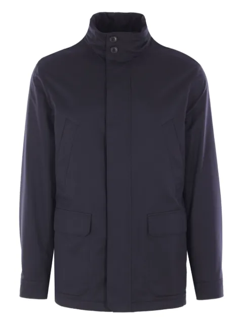 Zegna manteau boutonné en laine