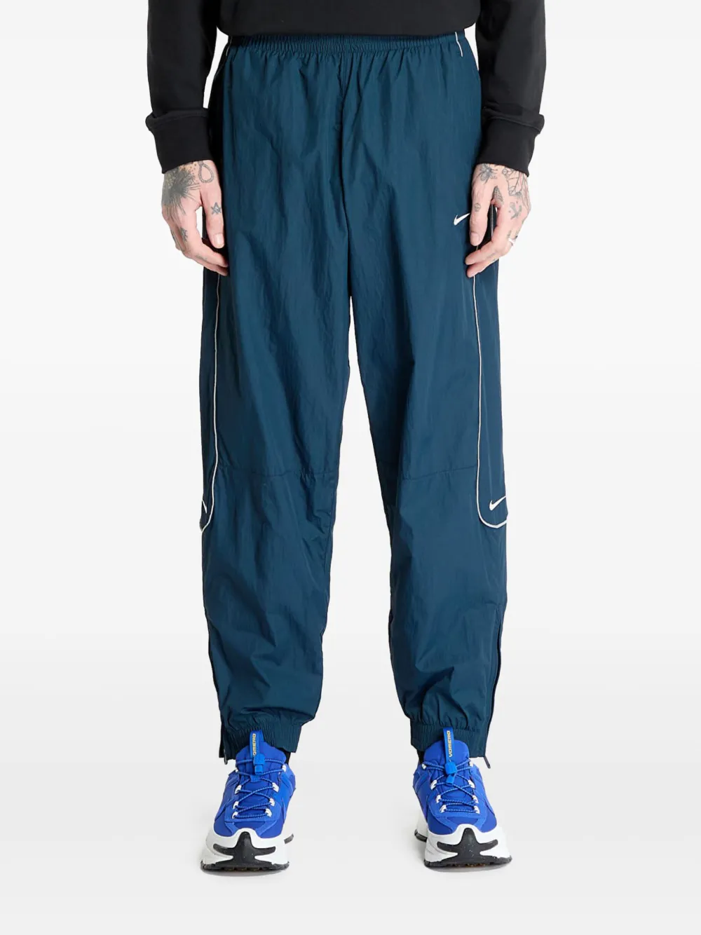 Nike Trainingsbroek met Swoosh-afwerking Blauw