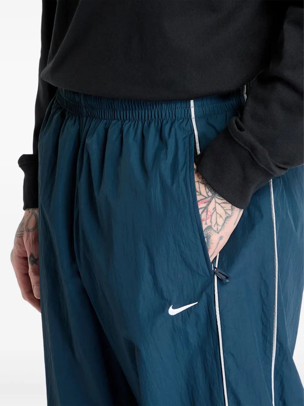 Nike Trainingsbroek met Swoosh-afwerking Blauw