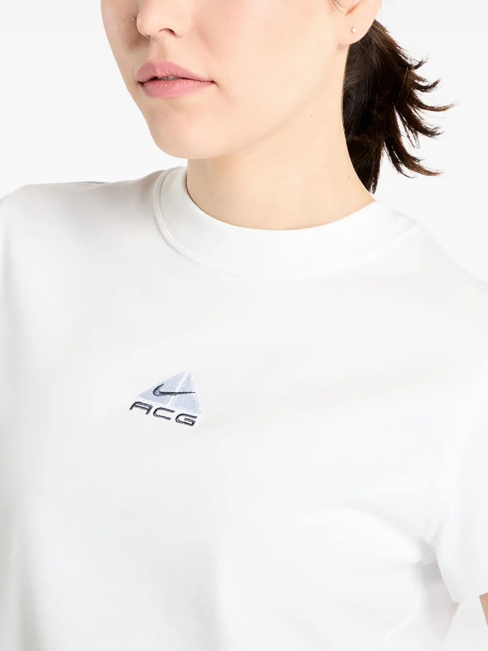 Nike Acg Dri-fit Logo T-shirt In White