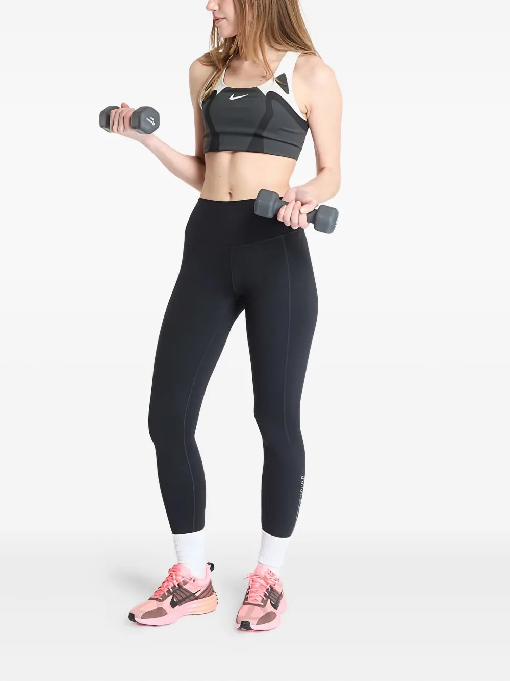 Nike One High-waisted Full-length Leggings In Multi