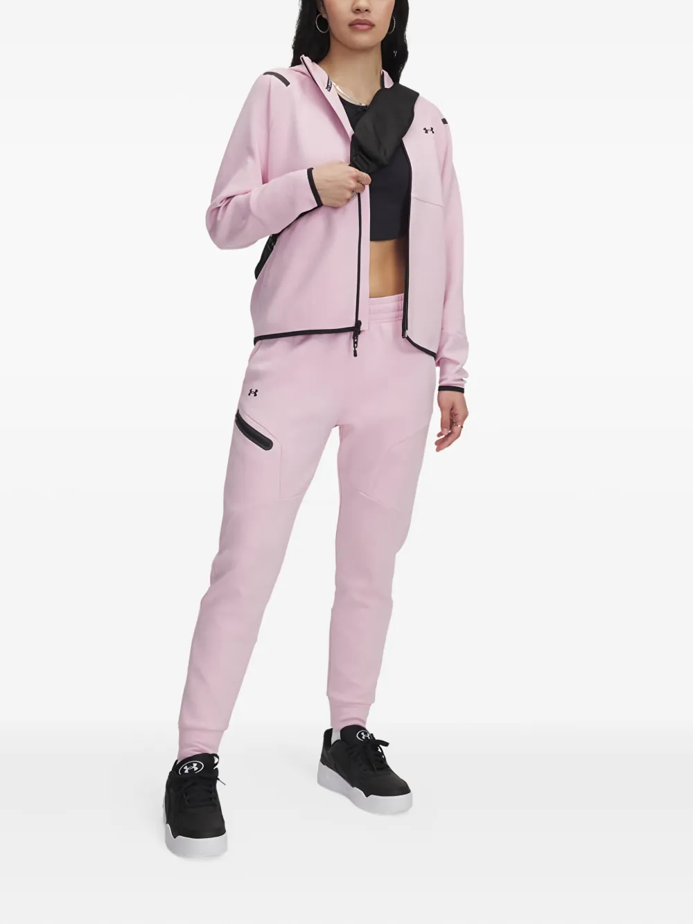 Under Armour UA Unstoppable fleece trainingsbroek Roze