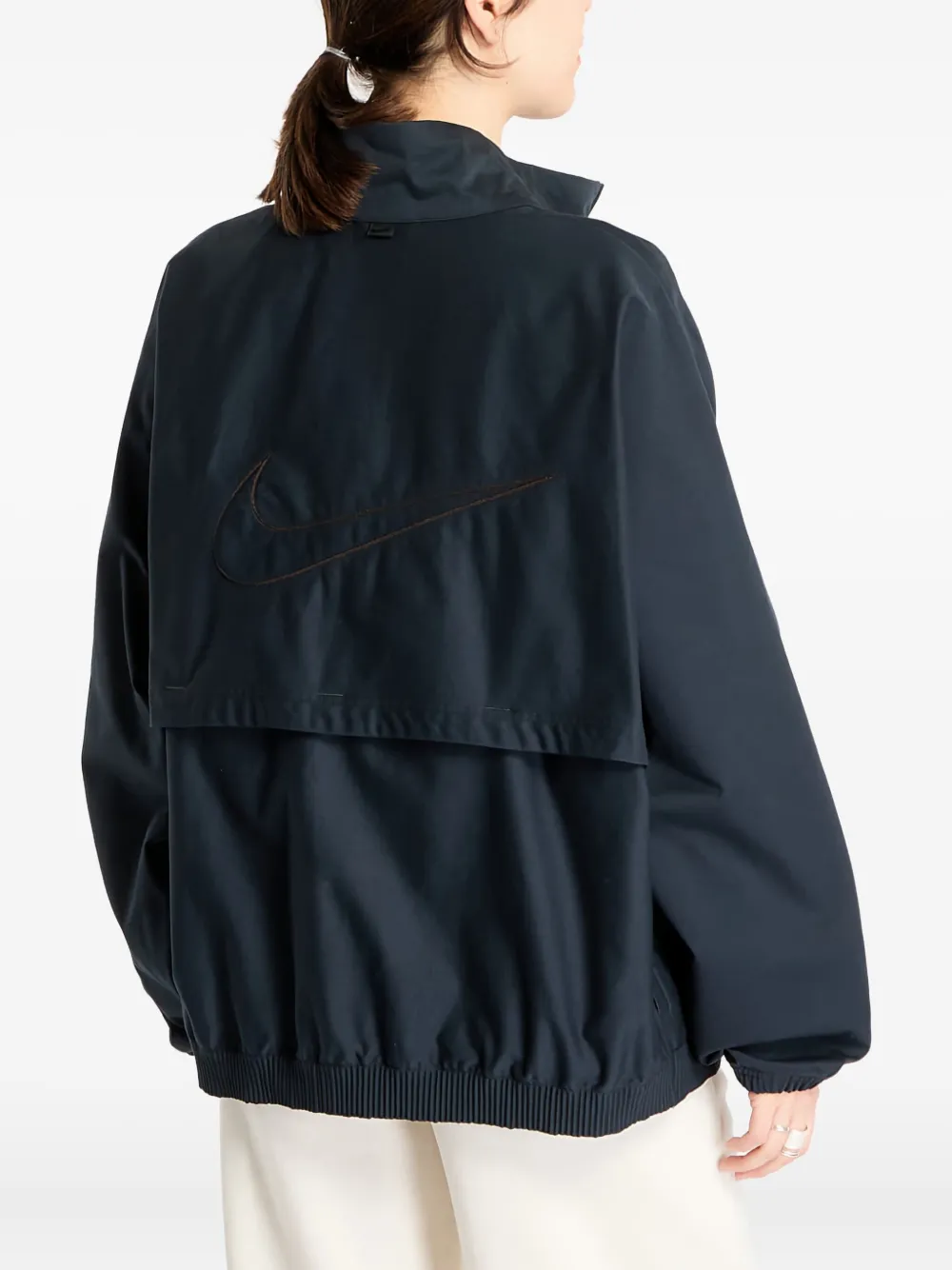 Nike Oversized Bomber Jacket In Black