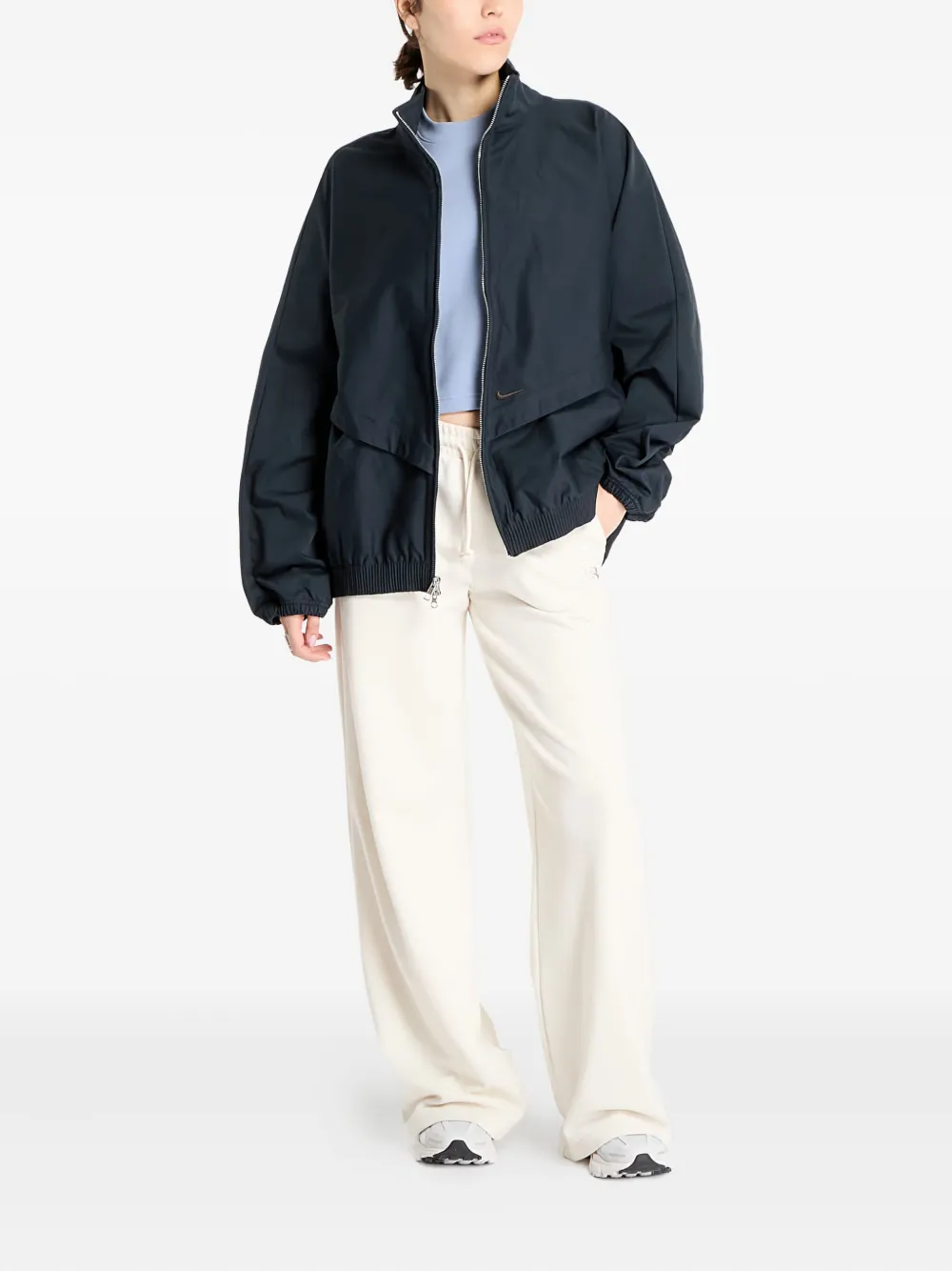 Nike Oversized Bomber Jacket In Black