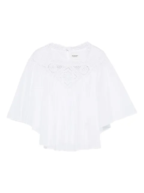 MARANT ÉTOILE lace-detail blouse
