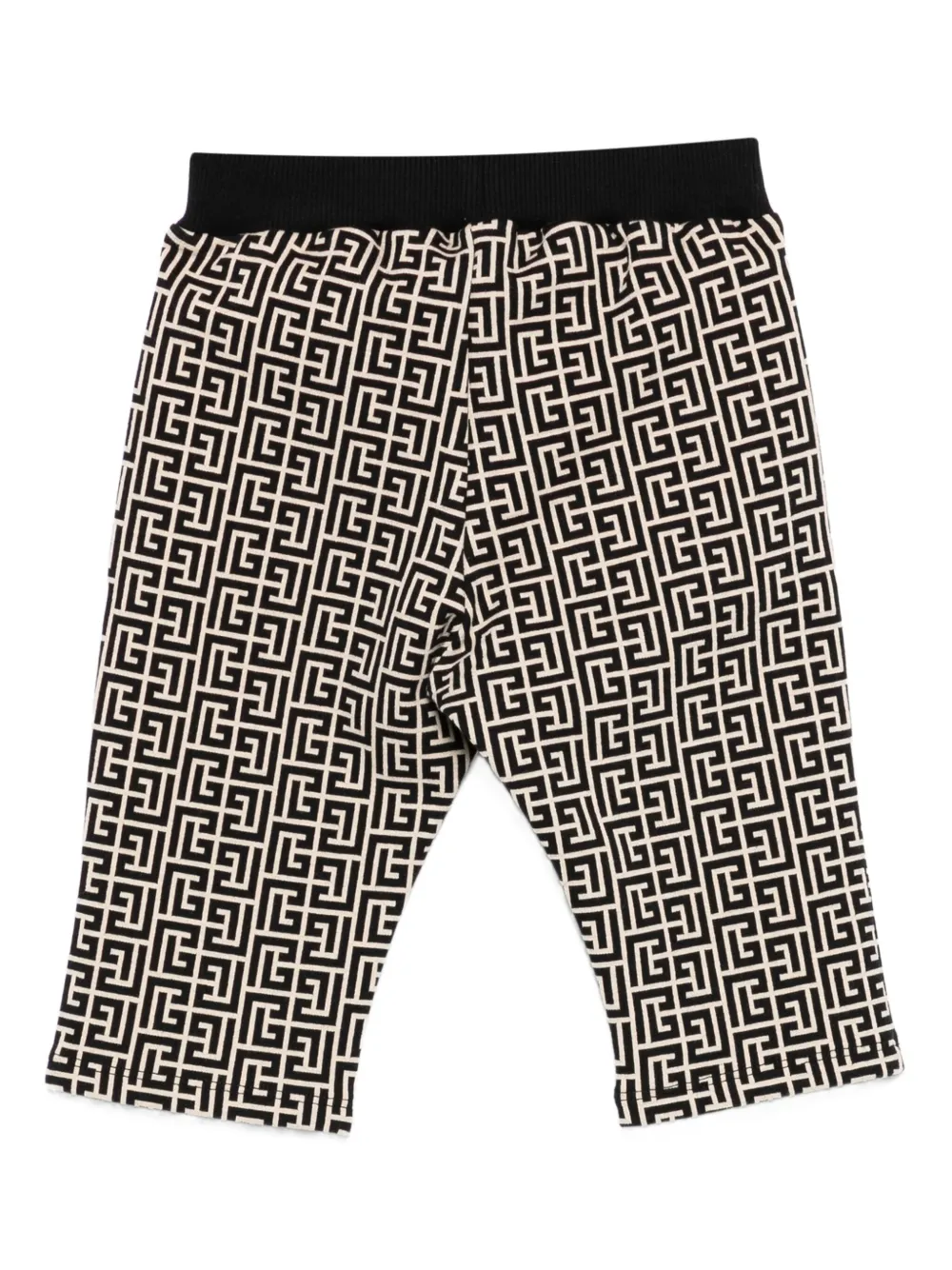 Balmain Kids Broek met monogram-print Beige