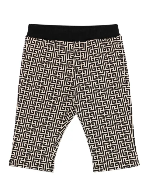 Balmain Kids monogram-pattern trousers
