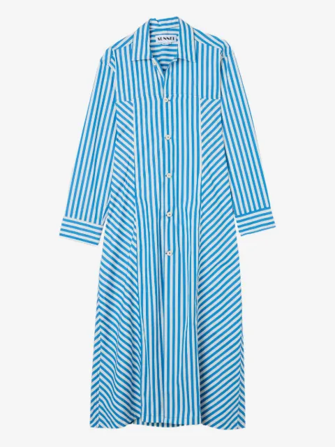 Sunnei striped shirt maxi dress