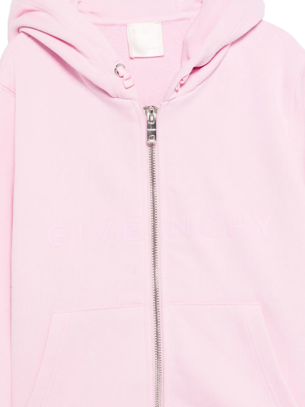 Givenchy Kids zip-up hoodie Roze