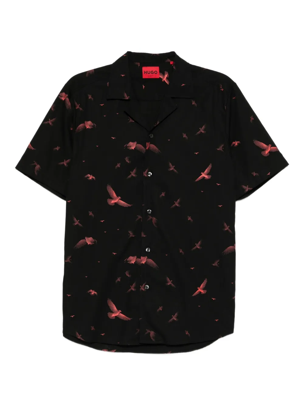HUGO bird-printed shirt | Black | Image 1