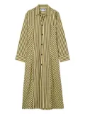 Sunnei striped shirt maxi dress - Yellow