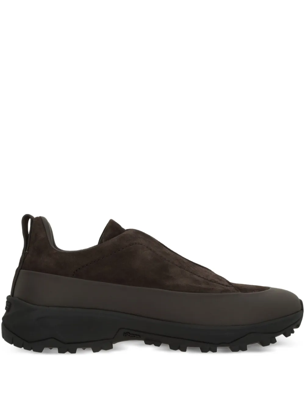 Zegna Triple Stitch Monte panelled sneakers - Braun