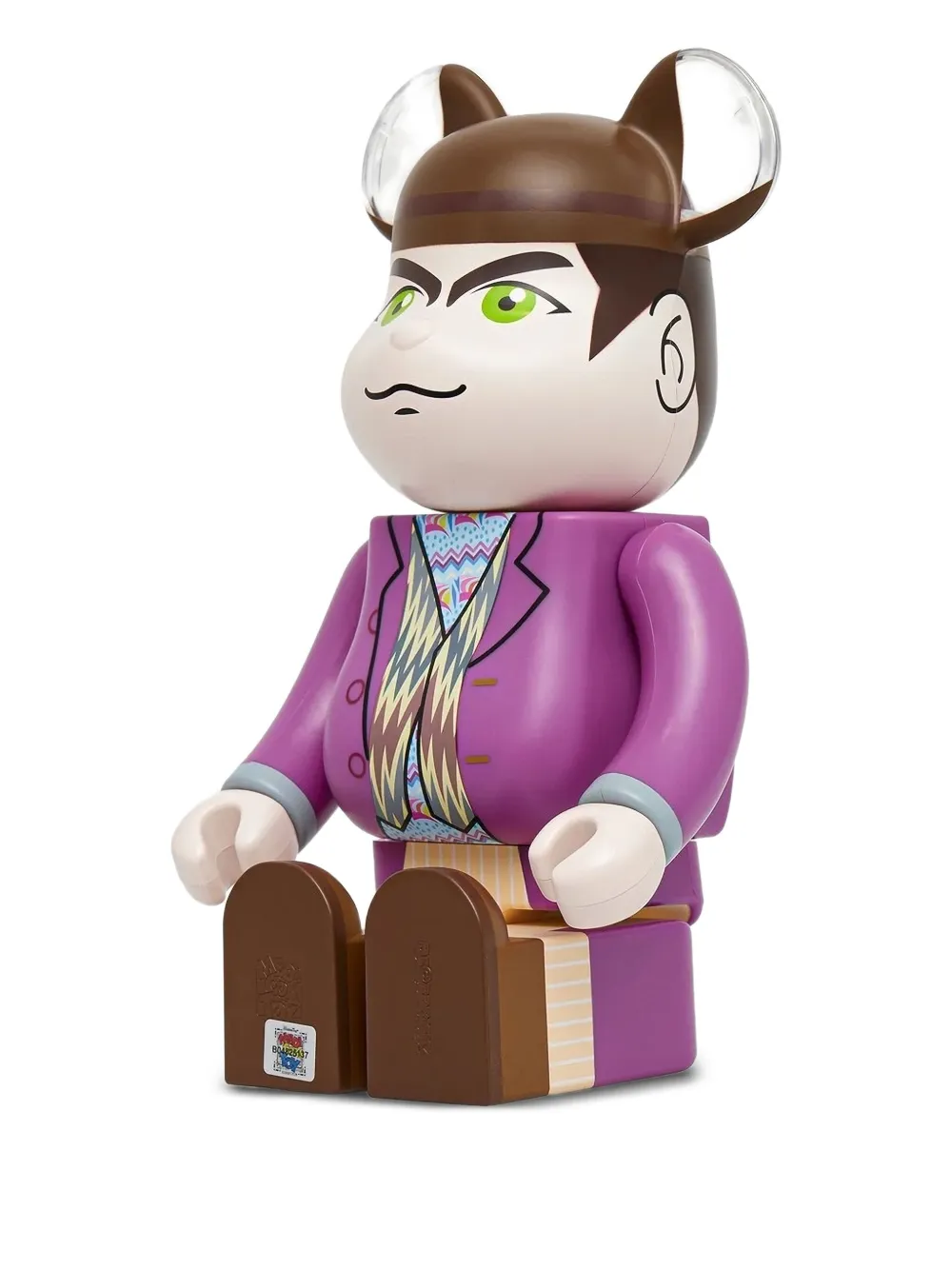 MEDICOM TOY Willy Wonka 400％ フィギュア 28cm | パープル | Image 1