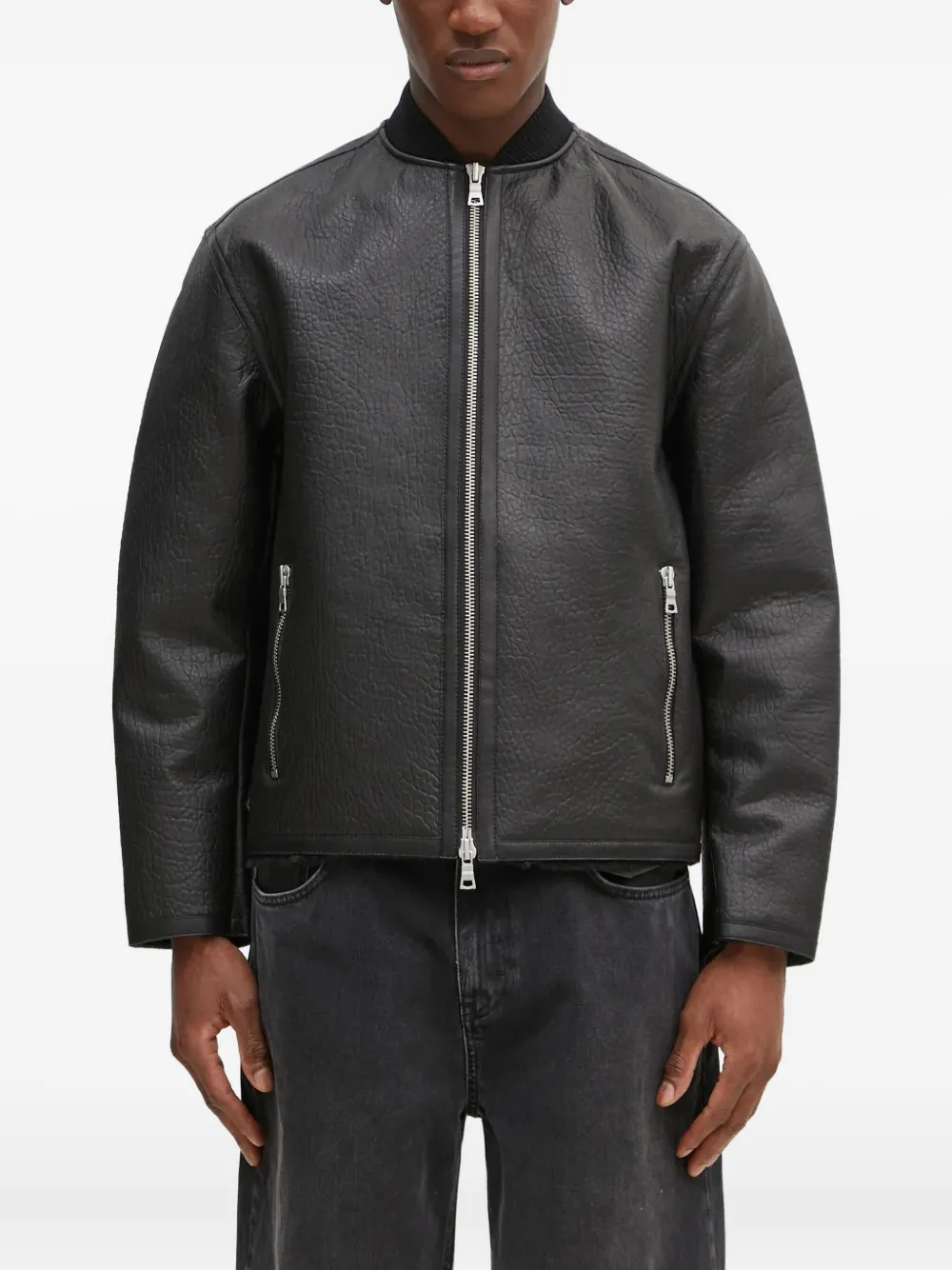 MKI Miyuki Zoku logo-embroidered bomber jacket | Black | Image 1