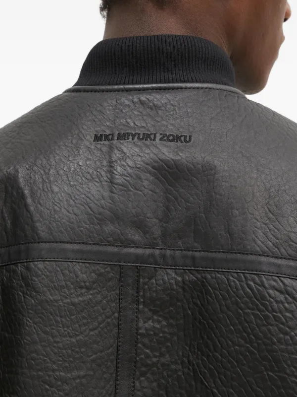 MKI Miyuki Zoku logo-embroidered Bomber Jacket | Black
