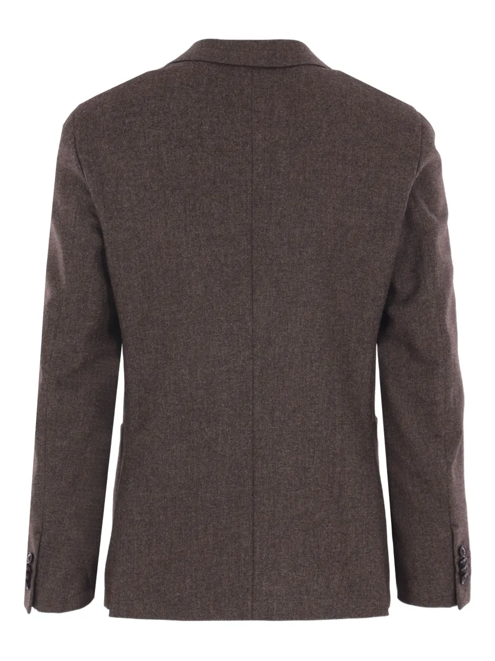 Zegna Single-breasted Wool Blazer In Burgundy