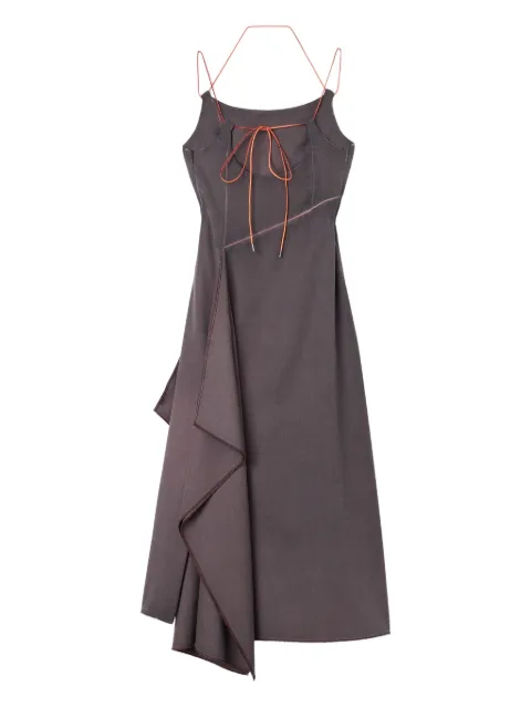Sunnei draped tie-back midi dress