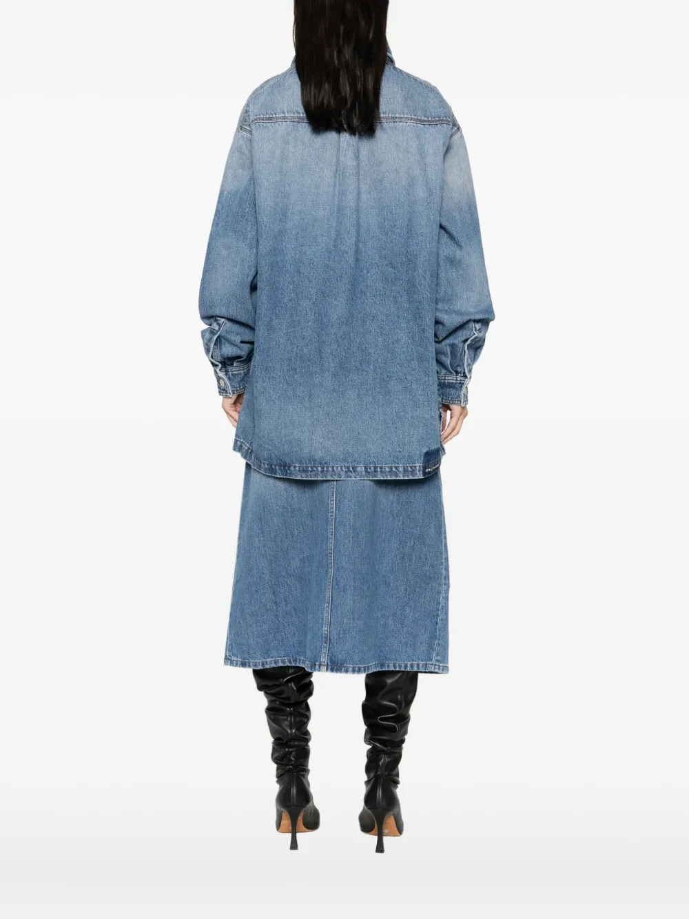 Stella Mccartney Button-fastening Flap-pocket Shirt In Blue