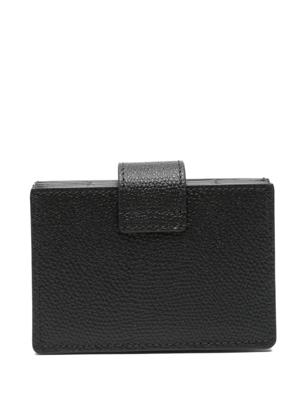 Valentino Garavani leather logo cardholder Zwart
