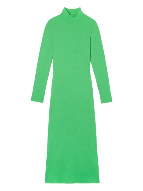 Sunnei high-neck long-sleeves midi dress