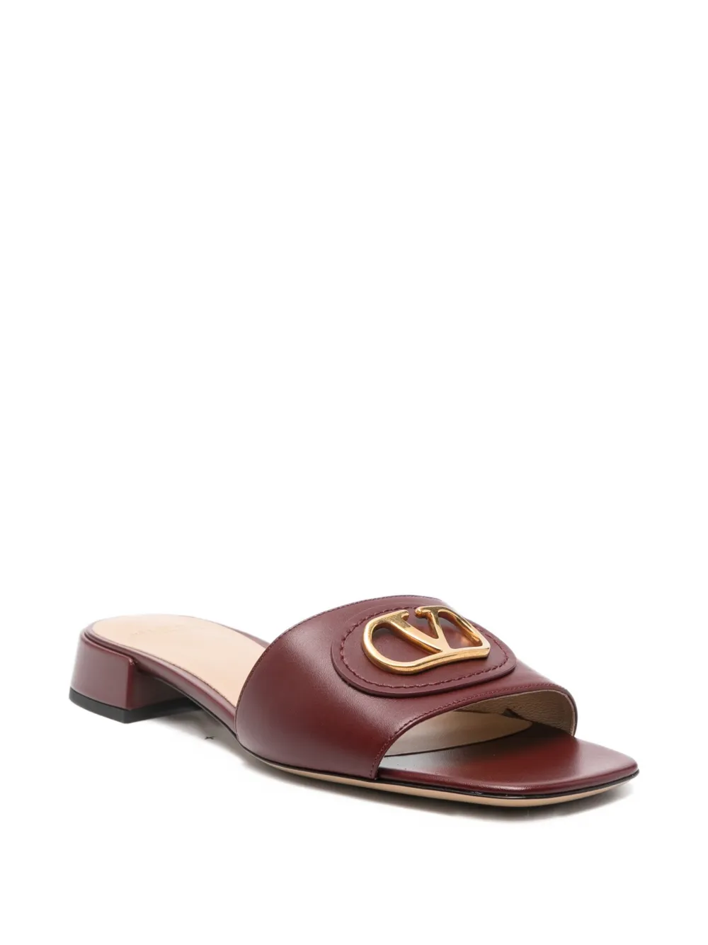 Valentino Garavani 25mm leather V-logo mules | Flat Sandals | Image 2