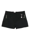 Casablanca zip-pocket charm shorts - Black
