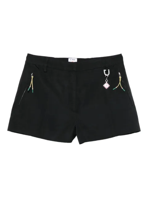 Casablanca zip-pocket charm shorts