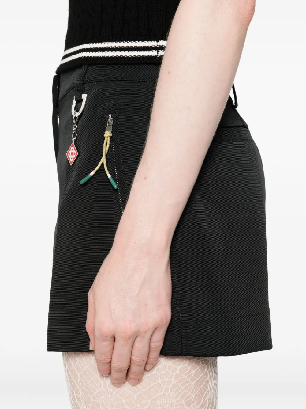 Casablanca Shorts met ritszak en bedel Zwart