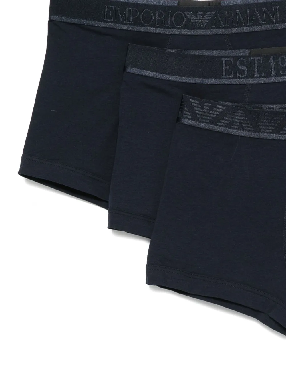 Emporio Armani logo-detail boxers (pack of three) Blauw