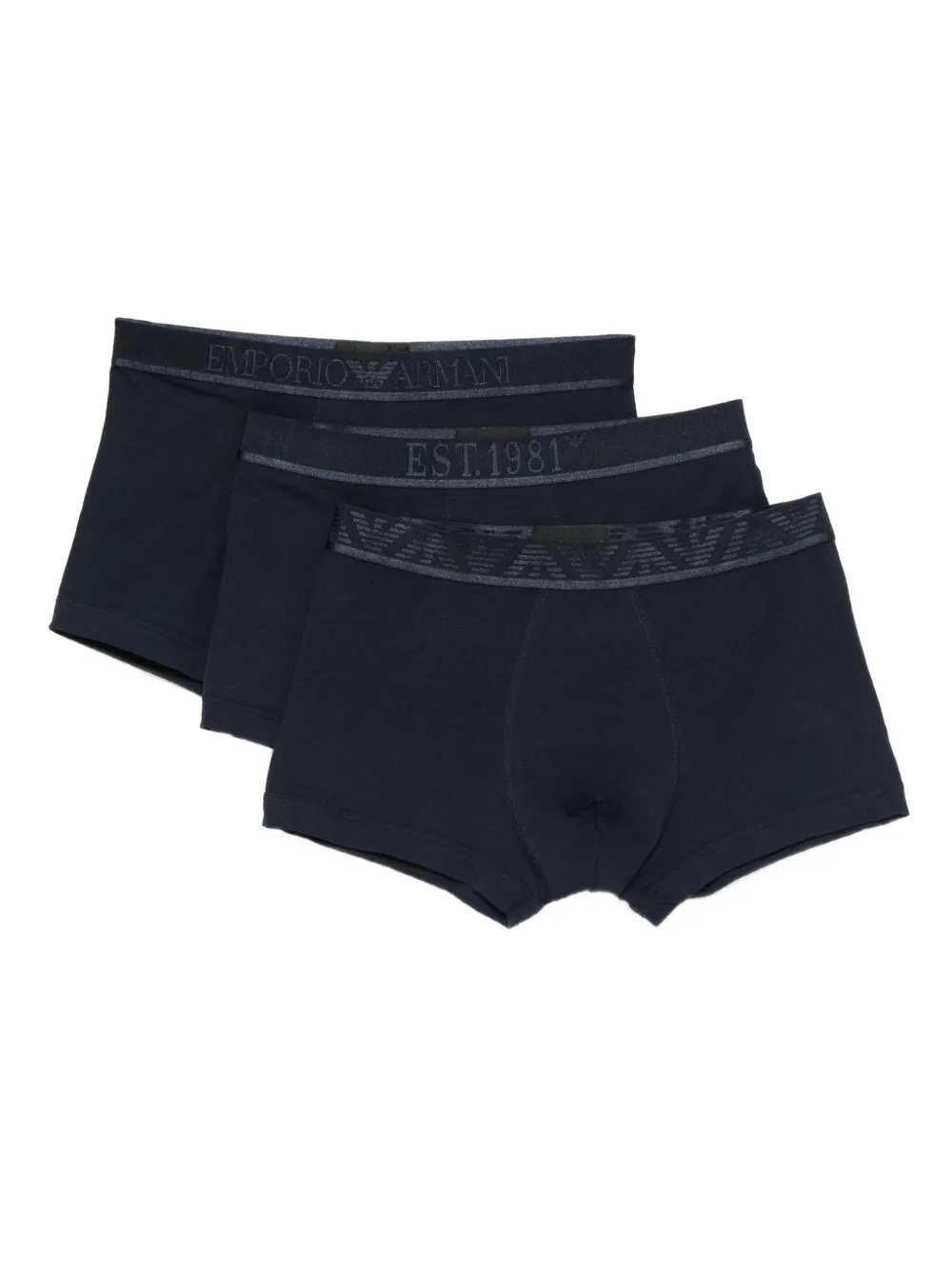 Emporio Armani logo-detail boxers (pack of three) Blauw