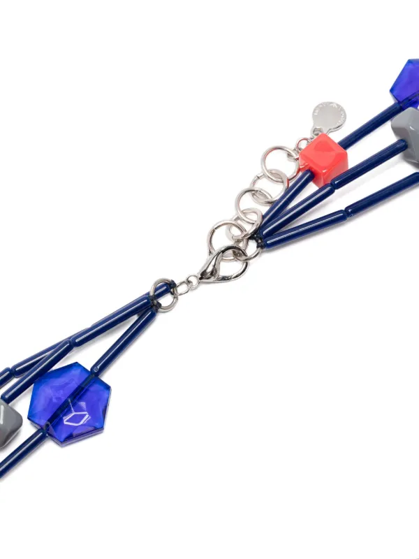 Giorgio Armani ネックレス ネイビー ビーズ