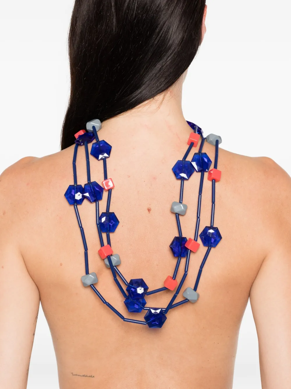Emporio Armani geometric-bead necklace | Image 2