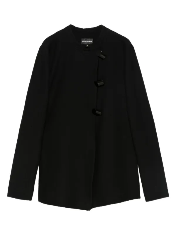 エンポリオアルマーニ アシンメトリージャケット Emporio Armani アシンメトリー ジャケット | ブラック