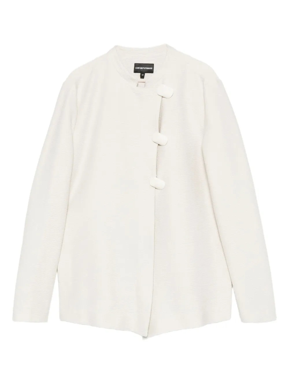 Emporio Armani Asymmetrisch shirtjack Beige