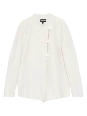Emporio Armani Cropped Jacket | White | FARFETCH IN