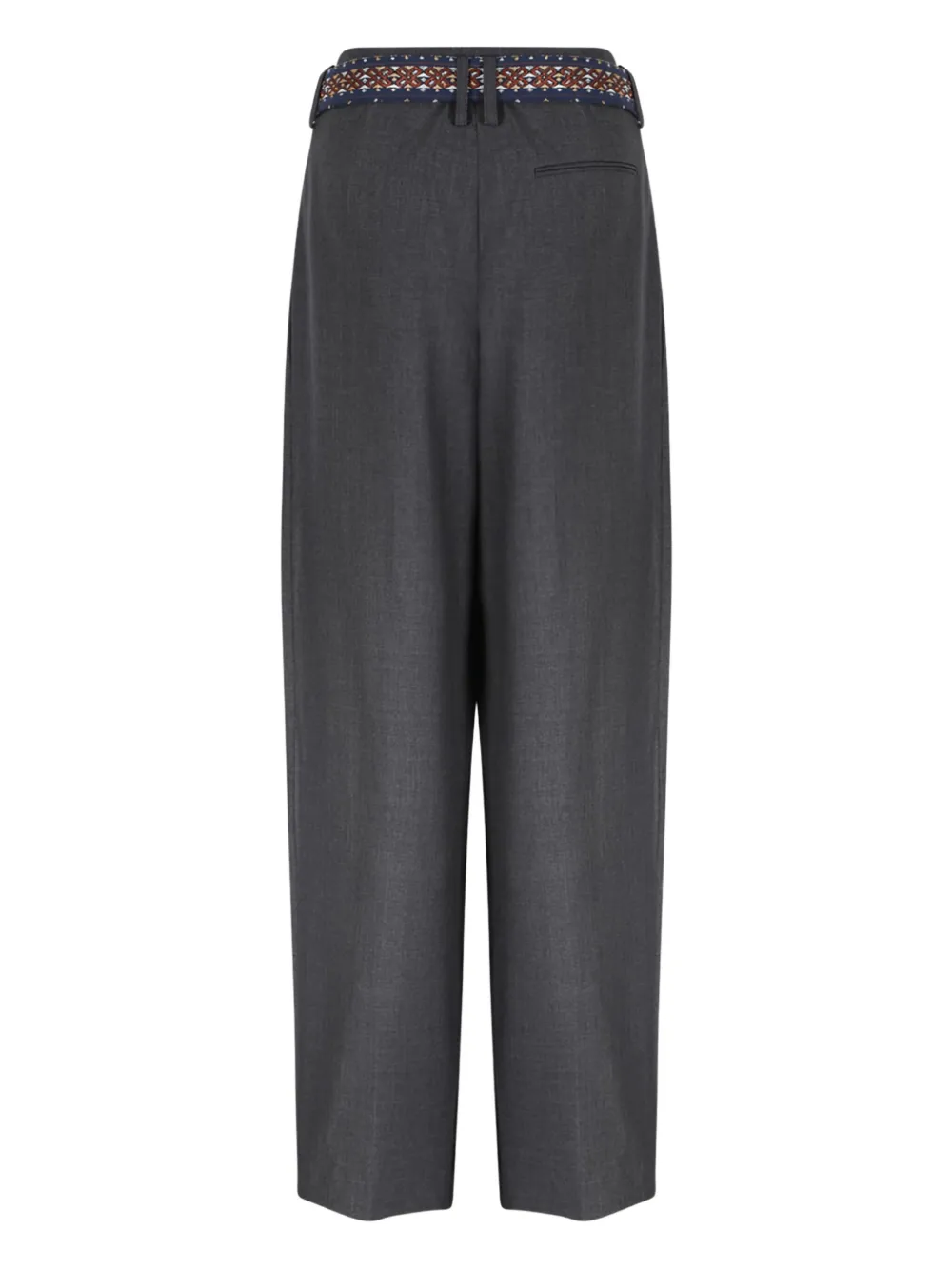 Hui Milano Belted Trousers In Black