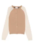 Semicouture colour-block cardigan - Brown