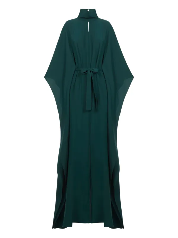 Taller Marmo Mrs Hall high-neck open-back Maxi Dress | Green | FARFETCH