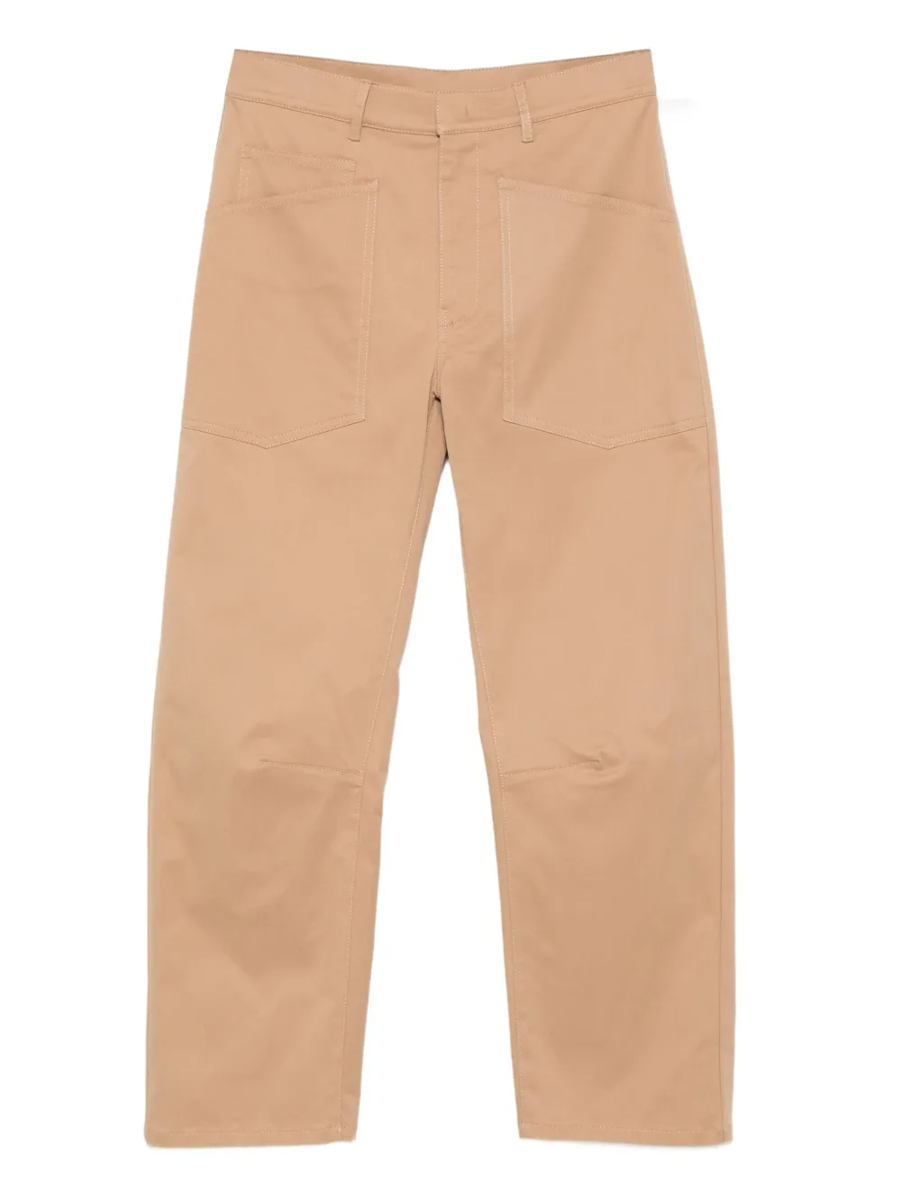 Semicouture Broek met opgestikte zakken Beige