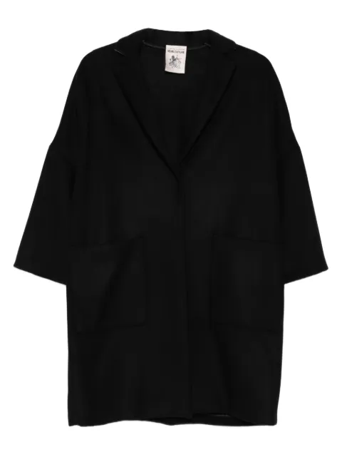 Semicouture virgin wool-blend coat