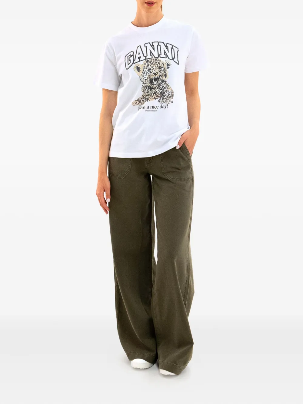 PAIGE Rumi broek met zak Groen