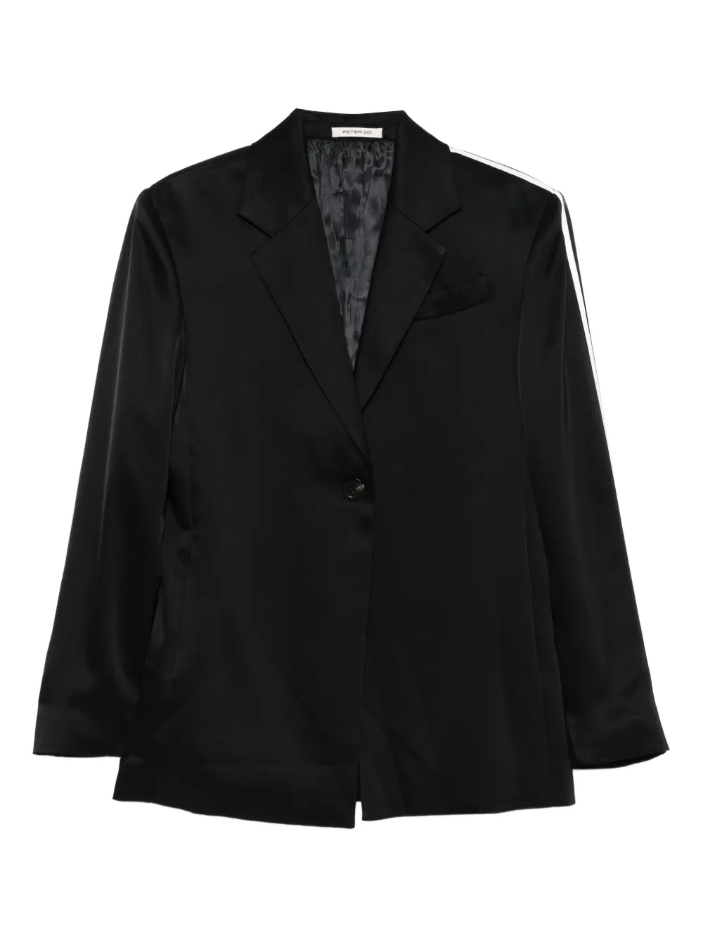 Peter Do Blazer met enkele rij knopen Zwart