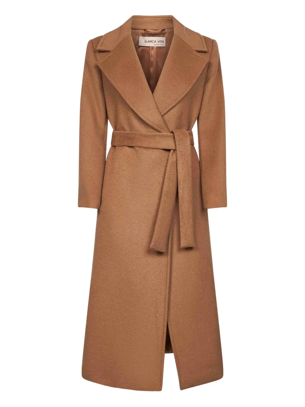 Blanca Vita Jas met wijde revers Beige