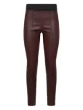 Brunello Cucinelli pull-on leather trousers - Red