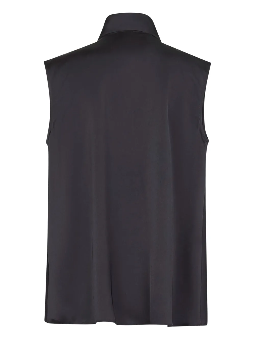 Blanca Vita Top met lavallière-kraag Blauw