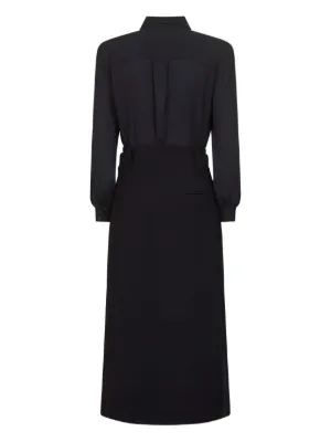 オールインワン・サロペット Blanca Vita Midi Shirt Dress With Belted Waist And Elegant Blanca Vita Striped Shirt Dress In Lightweight Pure Silk