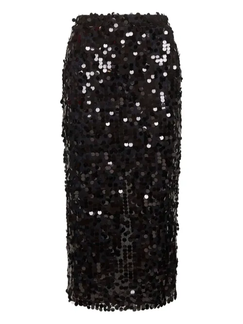 Jupe mi-longue à sequins - Blanca Vita - Modalova