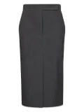 Blanca Vita front-closure pocket skirt - Grey